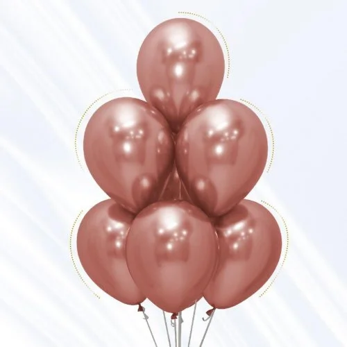Chrome Rose Gold balloon